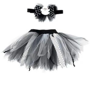Rising Star Baby Head Wrap and Tutu Set With Belly Sticker Halloween Costume